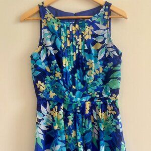 Blue floral dress size 6